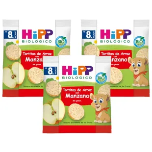 HiPP Organic Apple Rice Cakes +8m 3x30 gr