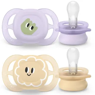 Philips Avent Chupeta Ultra Start 0-2m Desenhos Menina 2 unidades