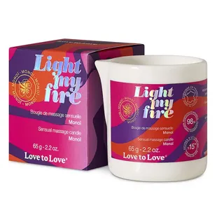 Love to Love Light My Fire Monoi - Candela da massaggio - 65 g