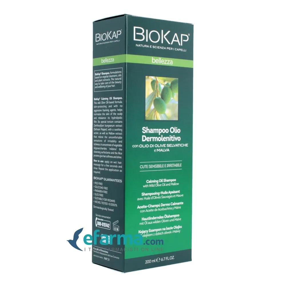 Biokap Shampoo Olio Dermolenitivo Cute Sensibile e Irritabile 200 ml