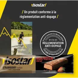 Isostar High Protein 25 Sport Barre Protéinée Fraise 3 unités