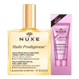 Nuxe Huile Prodigieuse® 100ml + Shampooing Hair Prodigieux® 30ml​