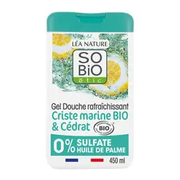 Léa Nature SO BiO étic Gel Douche Rafraichissant Cédrat et Criste Marine Bio 450ml