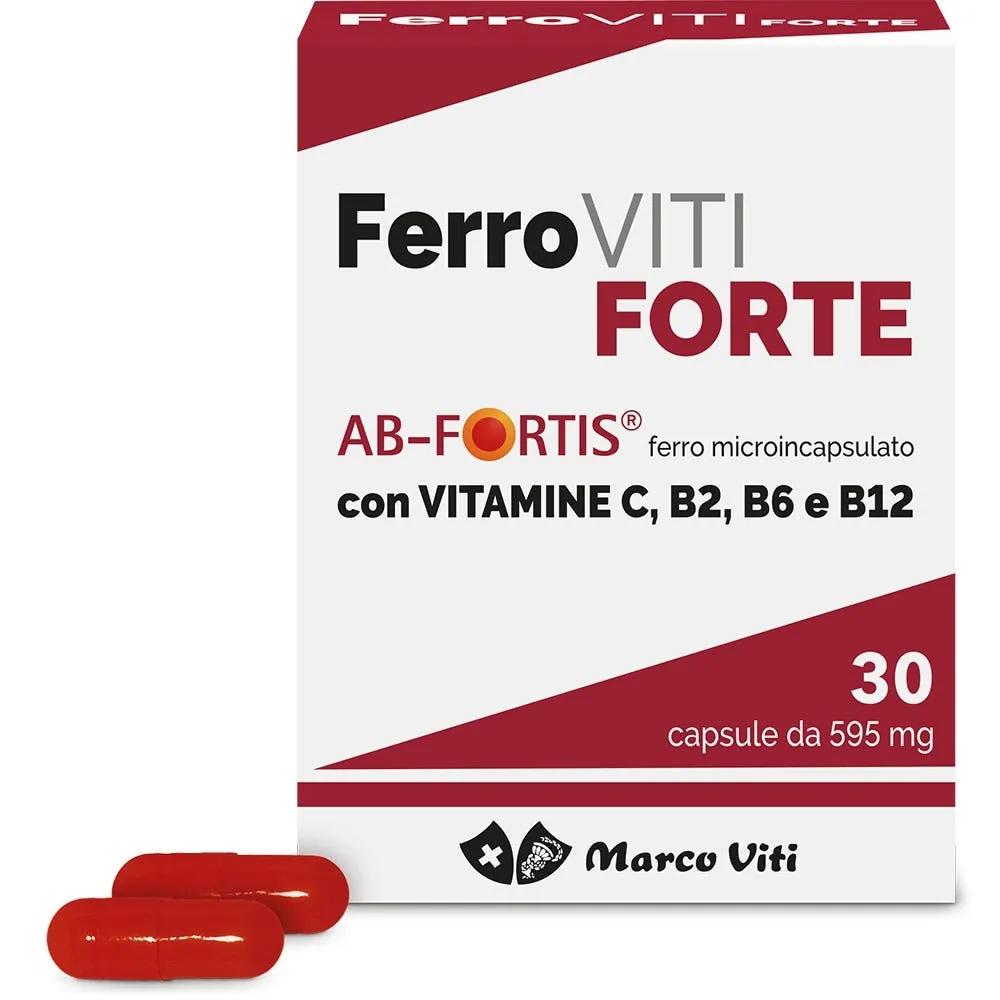 Marco Viti Ferroviti Forte Integratore per Ferro 30 Capsule