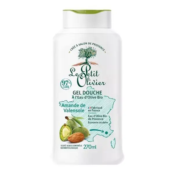 Le Petit Olivier - Shower Gel - Valensole Almond - Soap Free 270ml