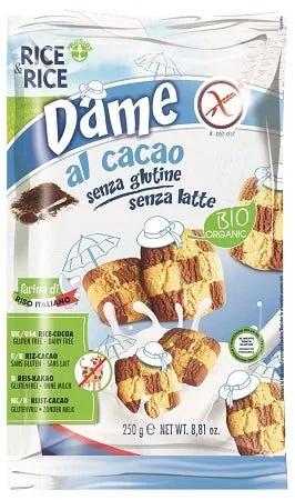 Rice&Rice Dame Di Riso Al Cacao Biscotti Senza Glutine 250 g