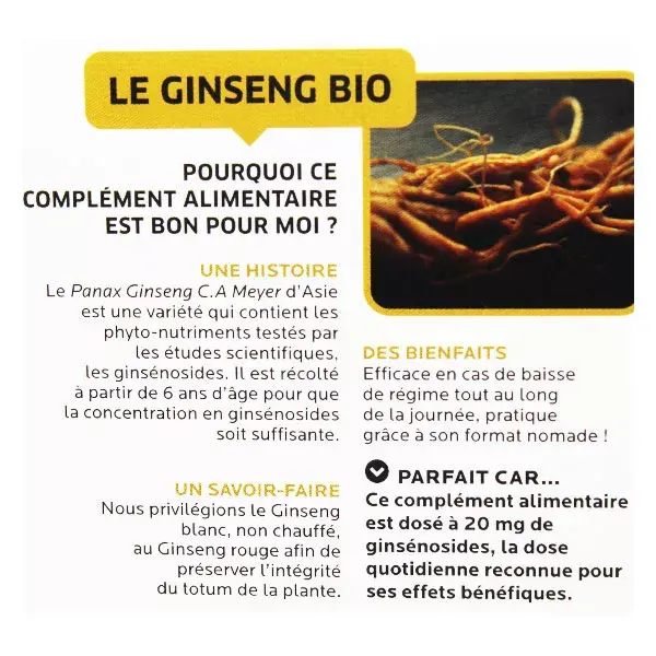 Fitoform Ginseng Bio Ab Ecocert Integratore Alimentare 60 compresse