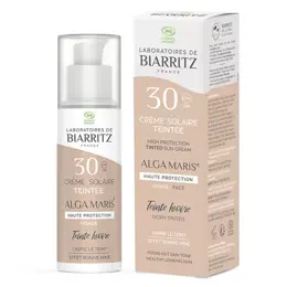 Laboratoires de Biarritz Soins Solaires Crème Teintée SPF30 Ivoire Bio 50ml