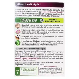 Nutreov Physcience Laxeov Express Transit Régul 30 gélules