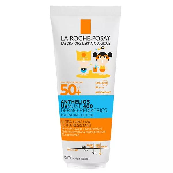 La Roche Posay Anthelios Leche Solar Niños Piel Sensible Cara y Cuerpo Sin Perfume SPF50+ 75ml