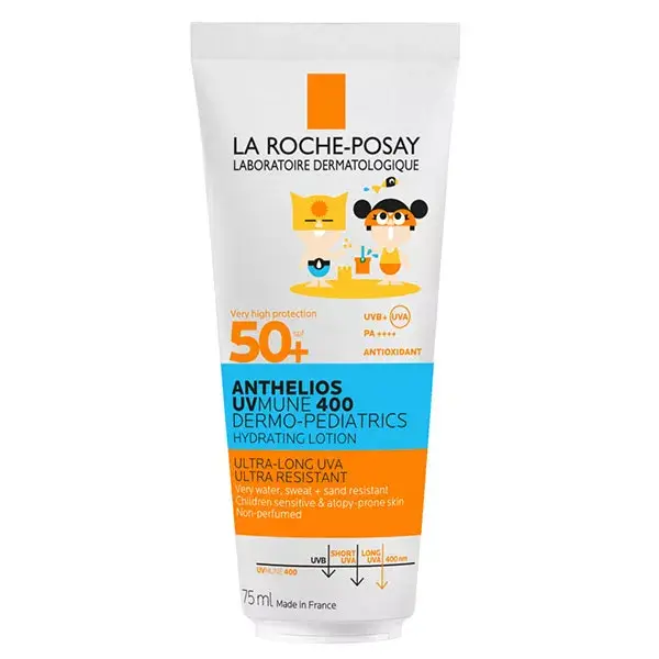 La Roche Posay Anthelios Sun Milk Children Sensitive Skin Face & Body Fragrance Free SPF50+ 75ml