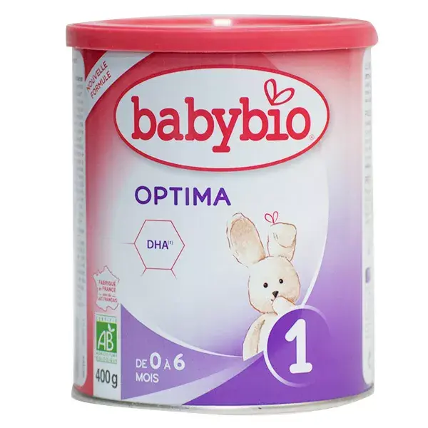 Babybio Optima Lait 1er Âge Bio 400g