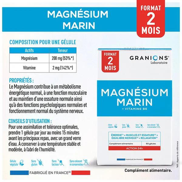 Magnesio Marino Granions 60 cápsulas