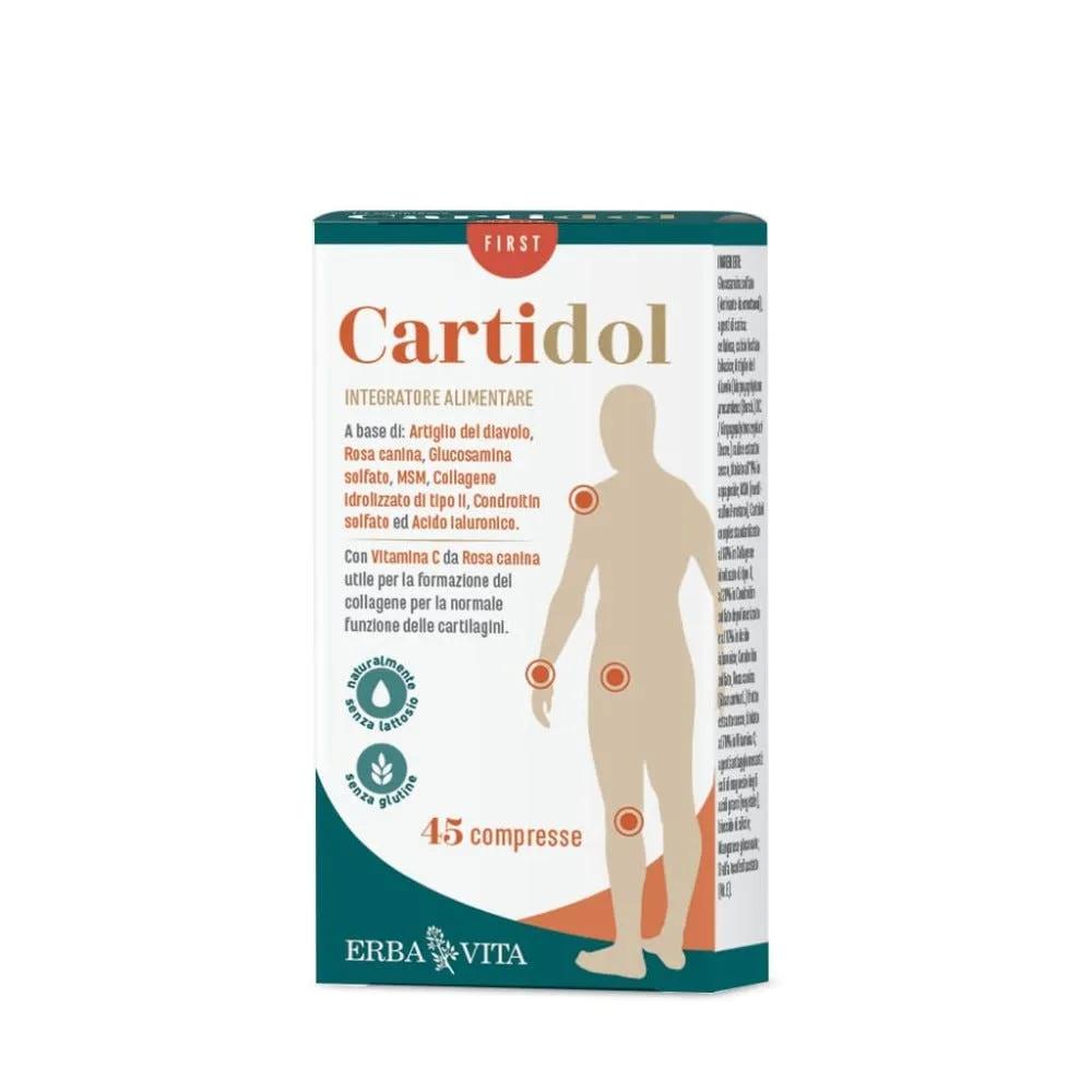 Erba Vita Cartidol Integratore Cartilagine 45 Compresse