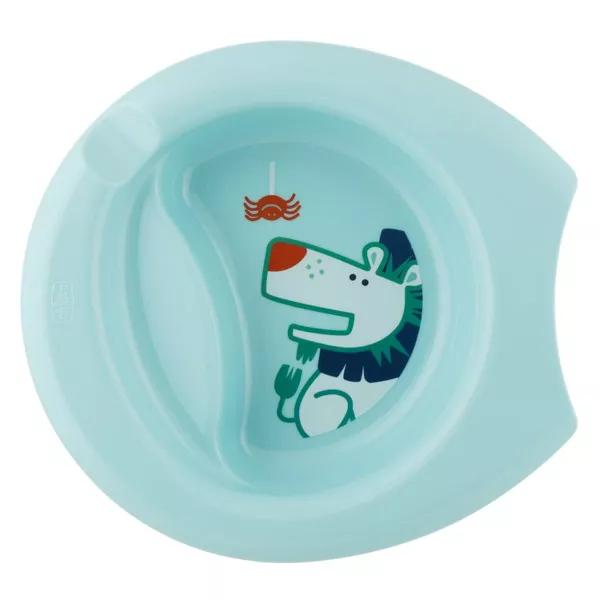 Chicco Plato con Recorte Azul +6m 2 unidad