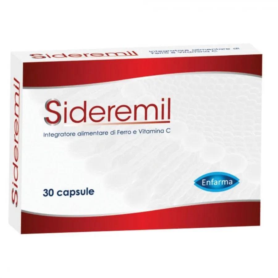 Sideremil Integratore di Ferro e Vitamina C 30 Capsule