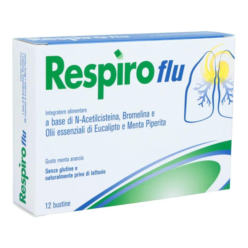 Respiro Flu Integratore Benessere Respiratorio 12 Bustine