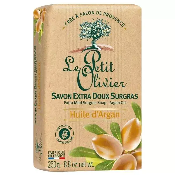 Le Petit Olivier - Savon Extra Doux Surgras - Huile d'Argan 250g