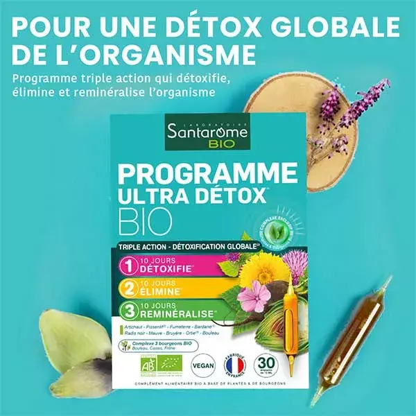 Santarome Organic Ultra Detox Programme 30 phials