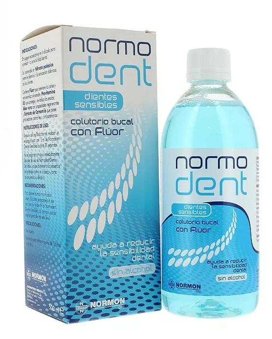 Normon Normodent dentes Sensíveis Elixir Com Flúor 500ml