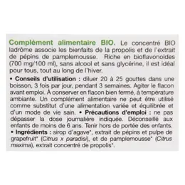 Ladrôme Propolis et Pépins de Pamplemousse Concentré Bio 50ml