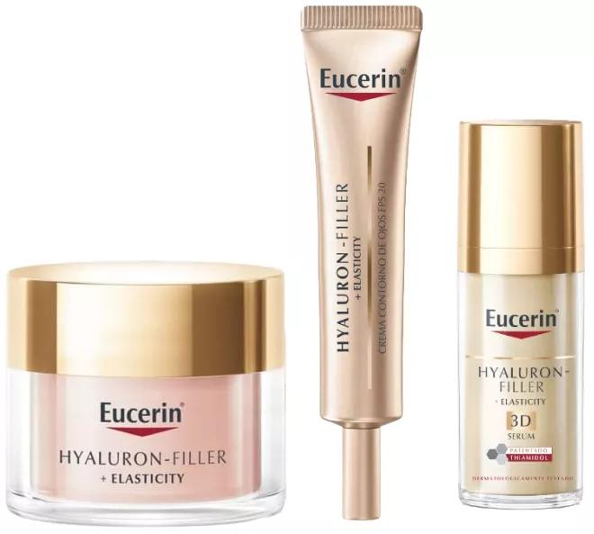 Eucerin Hyalluron Filler+ Elasticity Serum 30 ml + Day Cream 50 ml + Eye Contour 15 ml