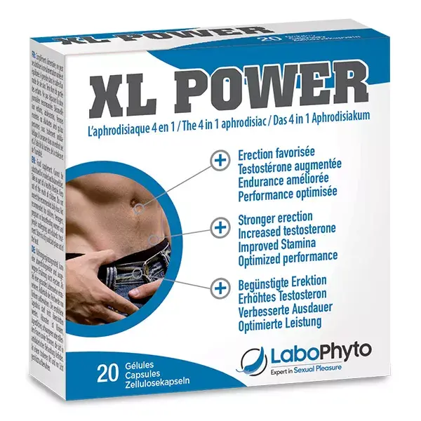Labophyto XL POWER - stimulant sexuel rapide - 20 gélules