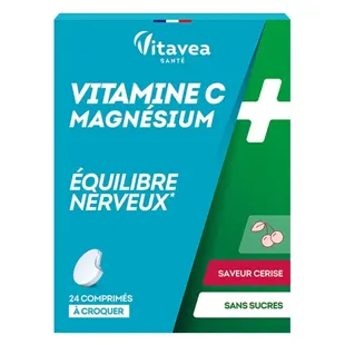 Nutrisanté vitamina C + magnesio 24 compresse masticabili