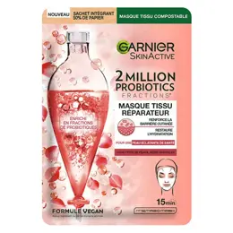 Garnier Skin Active Masque Tissu Réparateur 2 Million Probiotics 22g