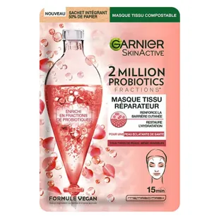 Garnier Skin Active Maschera Tessuto Riparatrice 2 Millioni di Probiotici 22g