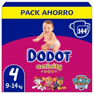 Dodot Activity Diapers T4 (9-14 kg) 144 units