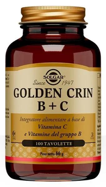 Solgar Golden Crin B+C Integratore Vitaminico 100 Tavolette