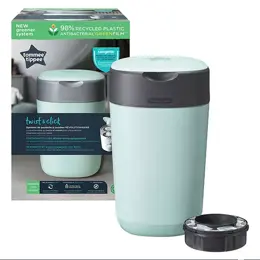 Tommee Tippee Poubelle à couches Twist & click Vert