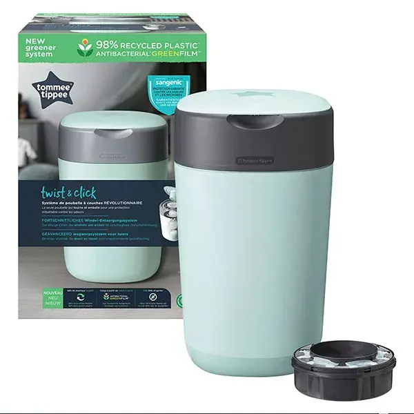 Tommee Tippee Pattumiera per Pannolini Twist & click Verde