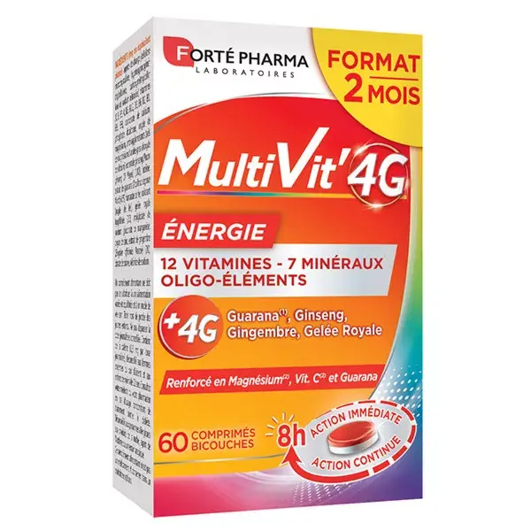 Forte Pharma Multivit' 4G Energy 60 tablets