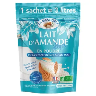 La Mandorle Latte di Mandorla Leggero in Polvere Bio 240g
