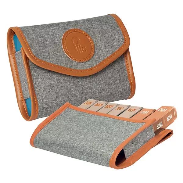 Plic Care Pastillero Semanal Tejido Slim Gris