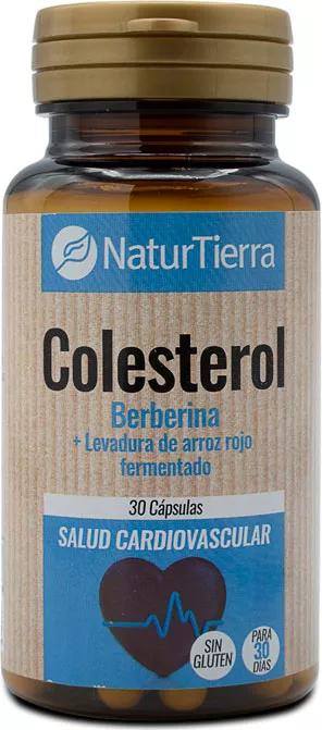 Naturtierra Colesterol Berberina + Levadura de Arroz Vermelho Fermentado 30 Cápsulas