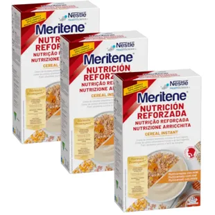 Meritene Nutrición Reforzada Cereal Instant Multicereales con Miel 3x520 gr