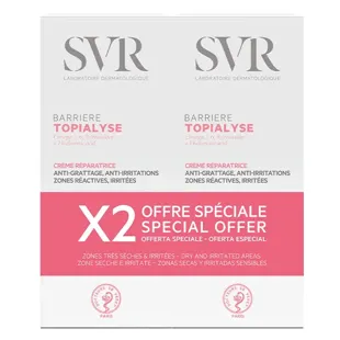 Batch di rigenerante crema barriera Topialyse SVR di 2 x 50ml