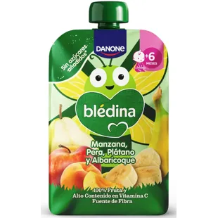 Blédina Pouch Apple, Pear, Banana and Apricot +6m 100 gr