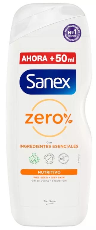 Sanex Gel de Ducha Zero% Hidratante Piel Seca 550 ml