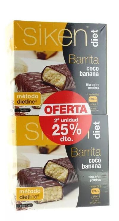 Siken Coco Bananenriegel 2 x 5 Riegel