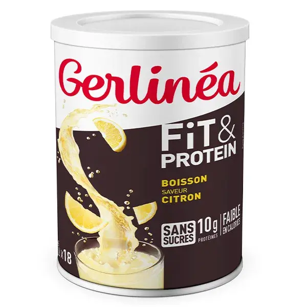 Gerlinéa Fit & Protein Clear Whey Citron Boisson Protéinée 10G De Protéines Boite 18 Boissons