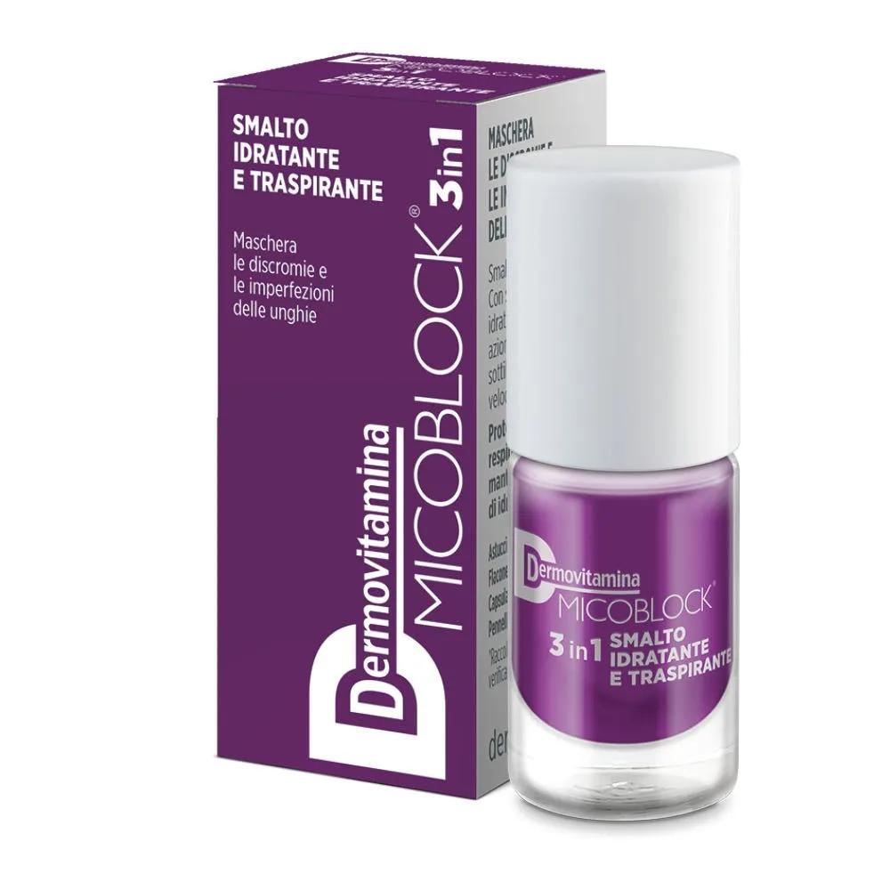 Dermovitamina Micoblock 3in1 Smalto Idratante E Traspirante Viola 5 ml