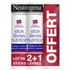 Neutrogena® Formule Norvégienne® Sticks à Lèvres 4,8g Lot de 2 + 1 Offert