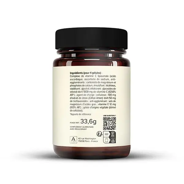 A-Lab Vitamine C Liposomale 1000mg - Vitalité, Anti-Fatigue, Antioxydant - 60 gélules