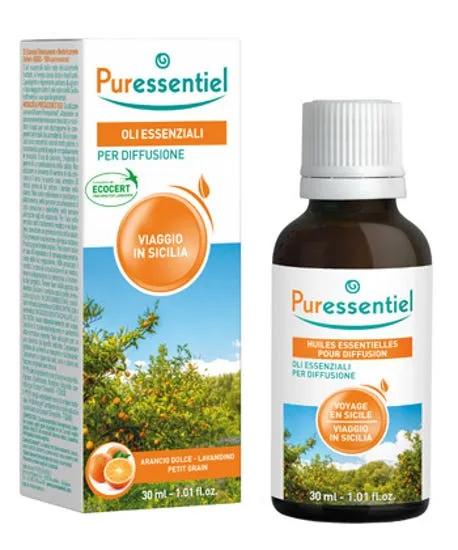 Puressentiel Oli Essenziali per Diffusione Miscela Viaggio in Sicilia 30 ml