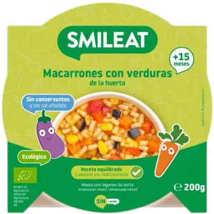Smileat Macaroni and Garden Vegetable Dish +15m 200g