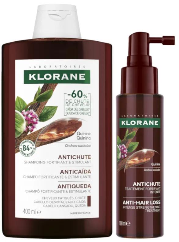Klorane Anti-Haarausfall-Shampoo 400 ml + Anti-Haarausfall-Serum 100 ml